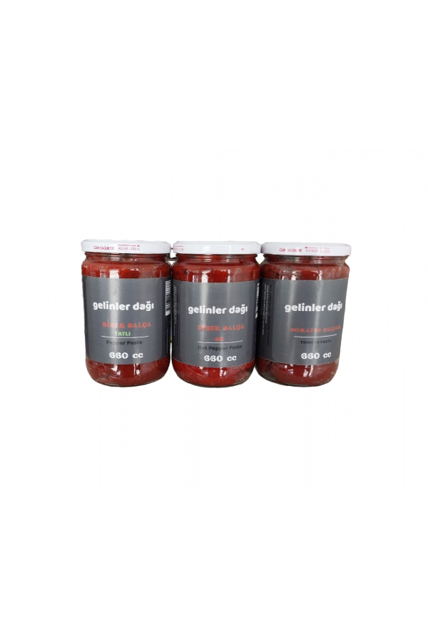 Hatay Yöresel Salça 3 lü Set Avantajlı 660cc x 3 Kavanoz (2025 YENİ SEZON) Hatay Yöresel Salça 3 lü Set Avantajlı 660cc x 3 Kavanoz (2025 YENİ SEZON)