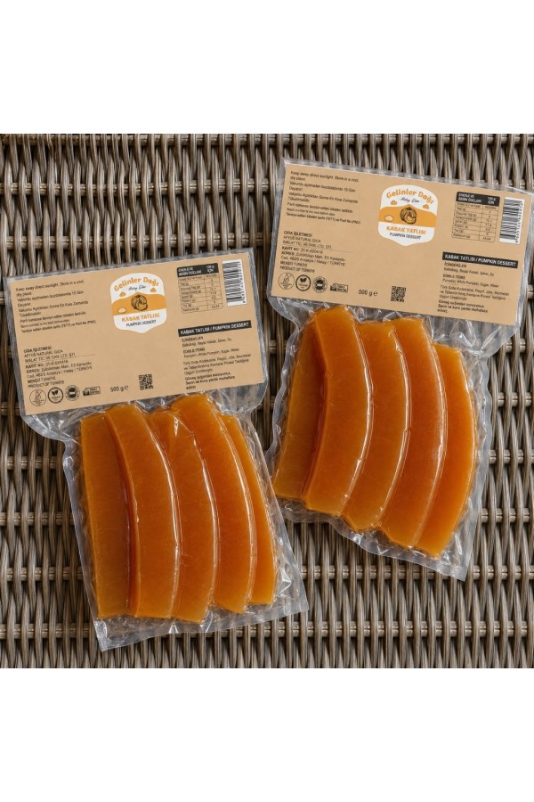 Kireçte Çıtır Hatay Kabak Tatlısı NET 1 KG (VAKUMLU 500 GR X 2 PAKET) Kireçte Çıtır Hatay Kabak Tatlısı NET 1 KG (VAKUMLU 500 GR X 2 PAKET)