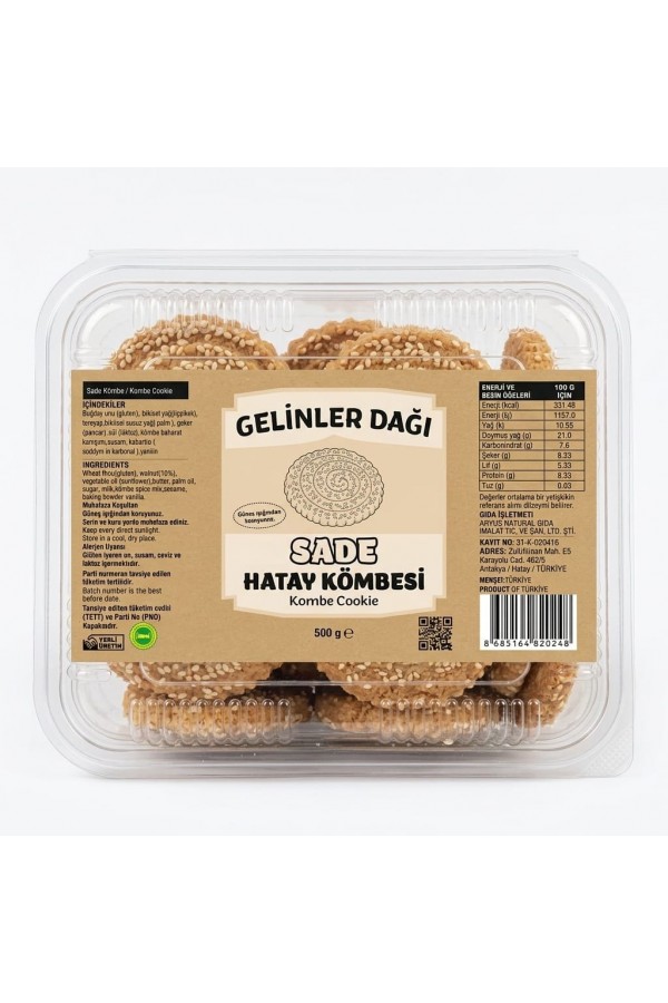 Sade Hatay Kömbesi 500 gr