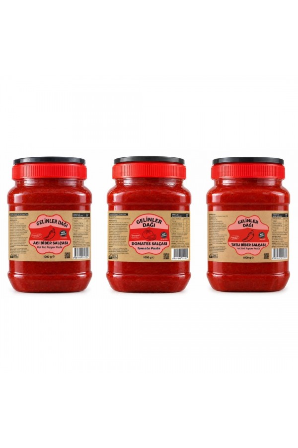 Hatay Salça Avantajlı Paket Toplam 3000 gr Hatay Salça Avantajlı Paket Toplam 3000 gr