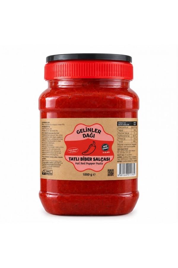 Hatay Tatlı Biber Salçası 1000 gr Hatay Tatlı Biber Salçası 1000 gr
